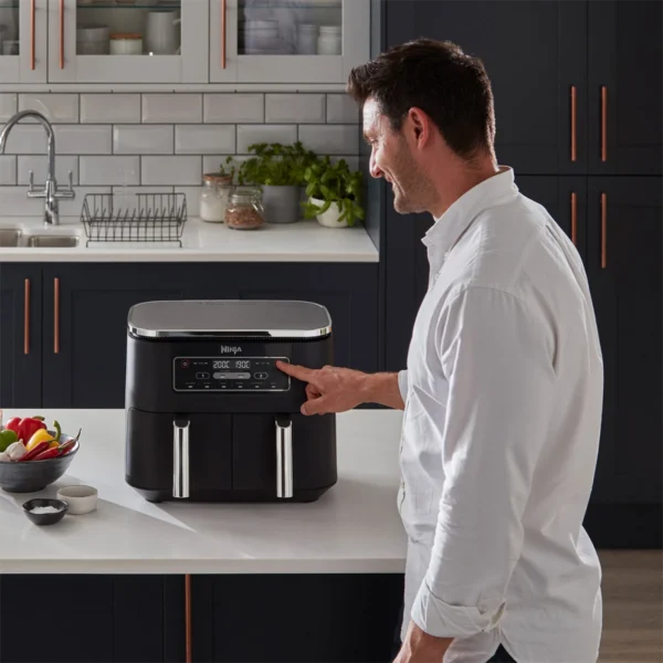 Friteuse sans huile Ninja Foodi AF300EU double compartiment Air Fryer 7,6L – Image 5